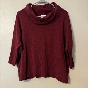 Old Navy Wine Cowl Neck Sweater